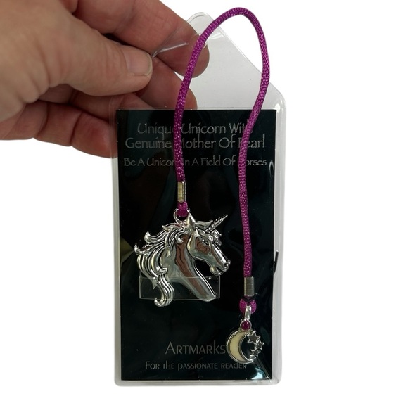 Artmarks by Cynthia Gale - Unique Unicorn With Genuine Mother of Pearl - Picture 1 of 4
